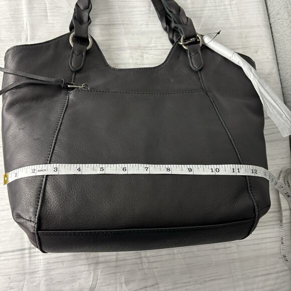 The Sak Shoulder Bag Buttery Leather Large Black Tassels New NWT - Picture 7 of 16